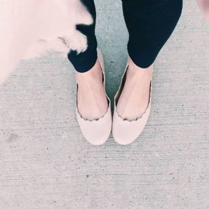Pink ballet flats